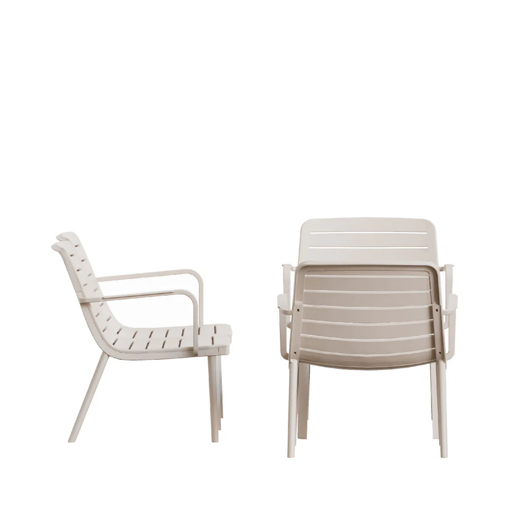 Moro - Salon De Jardin 4 Places En Résine - Beige - Image 6