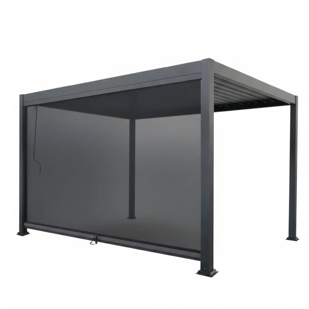 Tero - Store Pour Pergola Bioclimatique - Gris foncé - Image 2