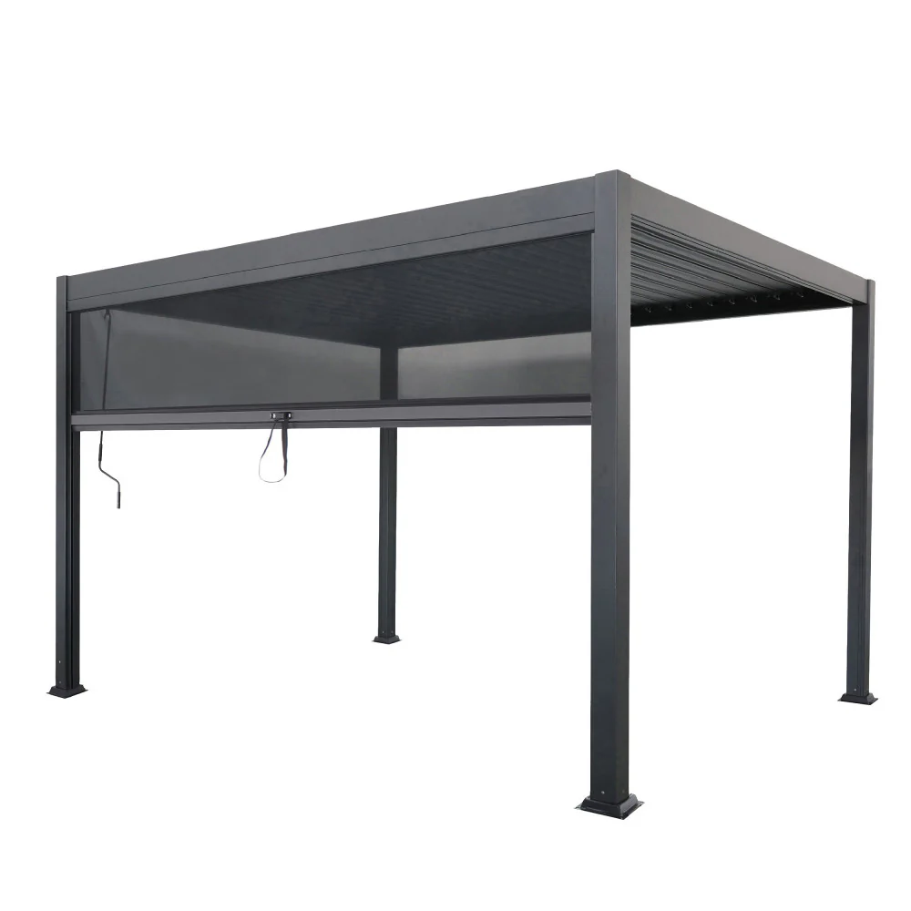 Tero - Store Pour Pergola Bioclimatique - Gris foncé - Image 3