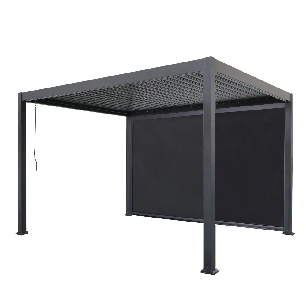 Tero - Store Pour Pergola Bioclimatique - Gris foncé - Image 5