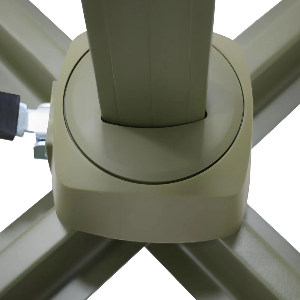 Veya - Parasol Carré Déporté - Aluminium - Vert olive - Image 10