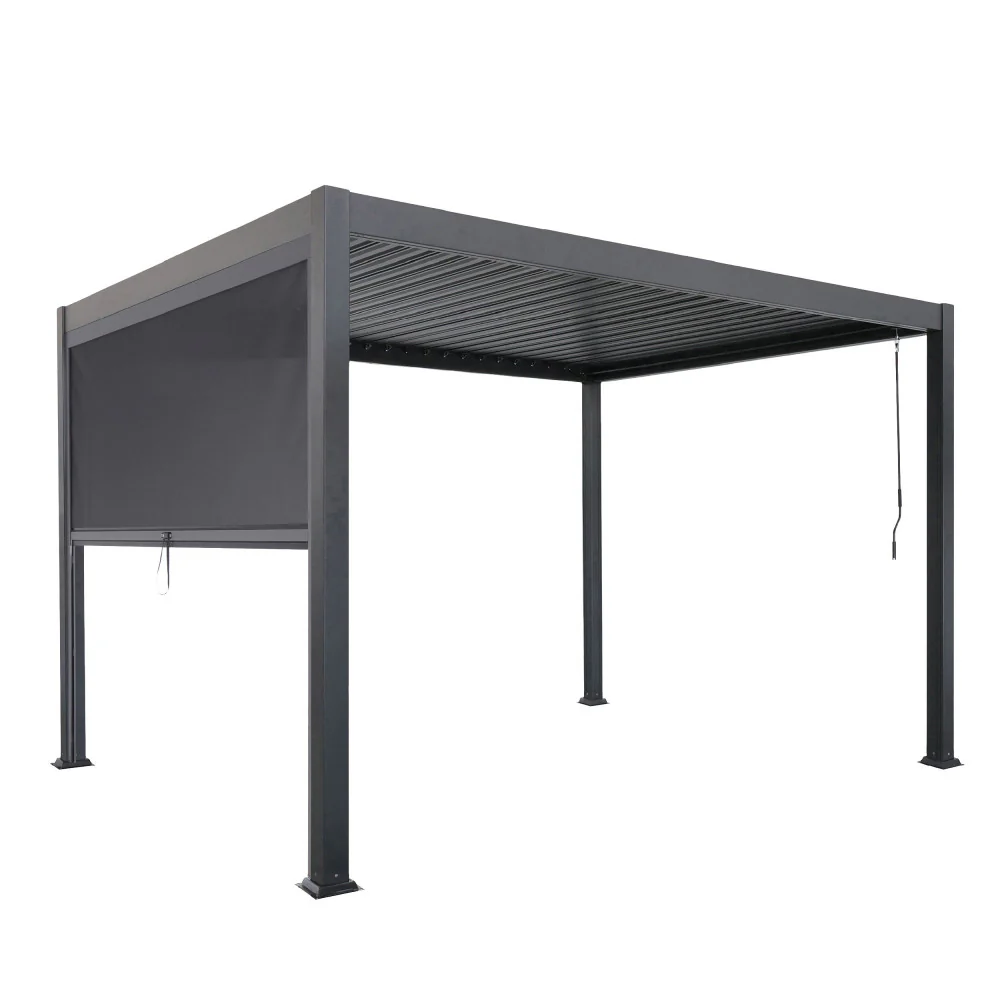 Tero - Store Pour Pergola Bioclimatique - Gris foncé - Image 3