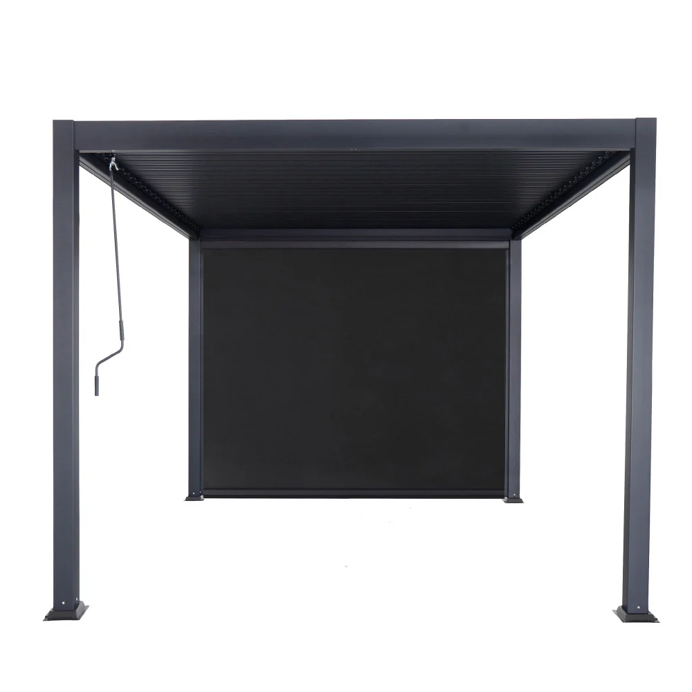 Tero - Store Pour Pergola Bioclimatique - Gris foncé - Image 5