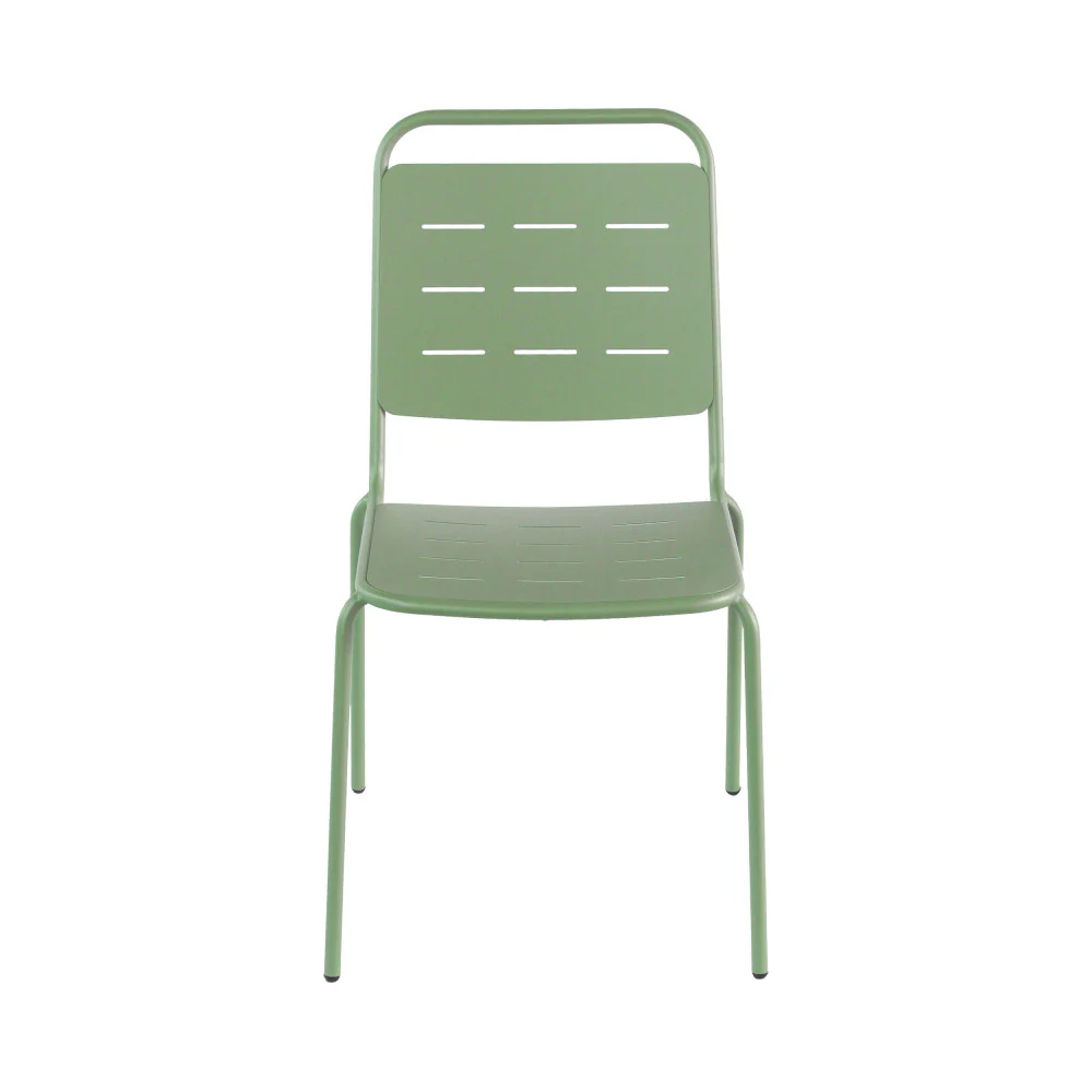 Aria - Lot De 4 Chaises De Jardin - Métal - Vert - Image 5