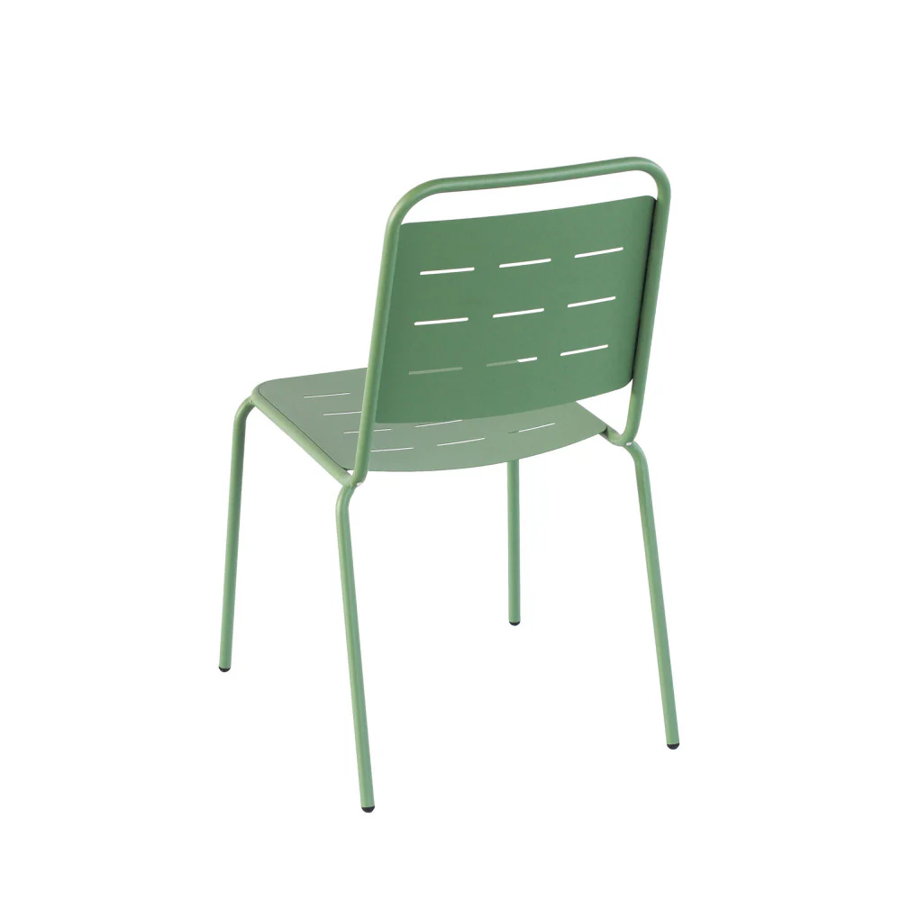 Aria - Lot De 4 Chaises De Jardin - Métal - Vert - Image 6