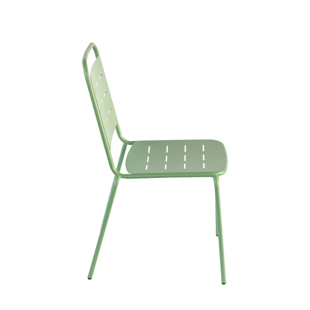 Aria - Lot De 4 Chaises De Jardin - Métal - Vert - Image 8