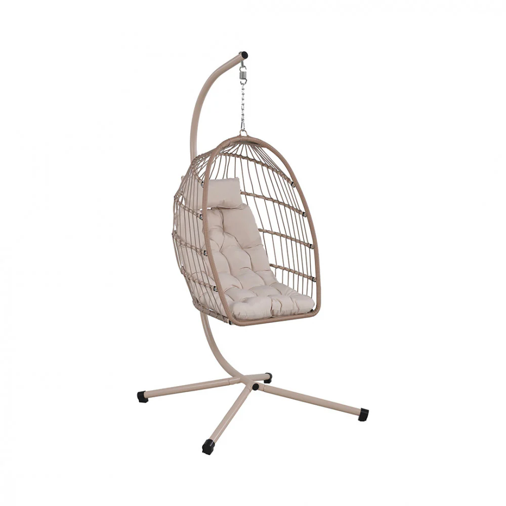 Sully - Fauteuil Œuf Suspendu De Jardin - Corde & Métal - Beige - Image 2