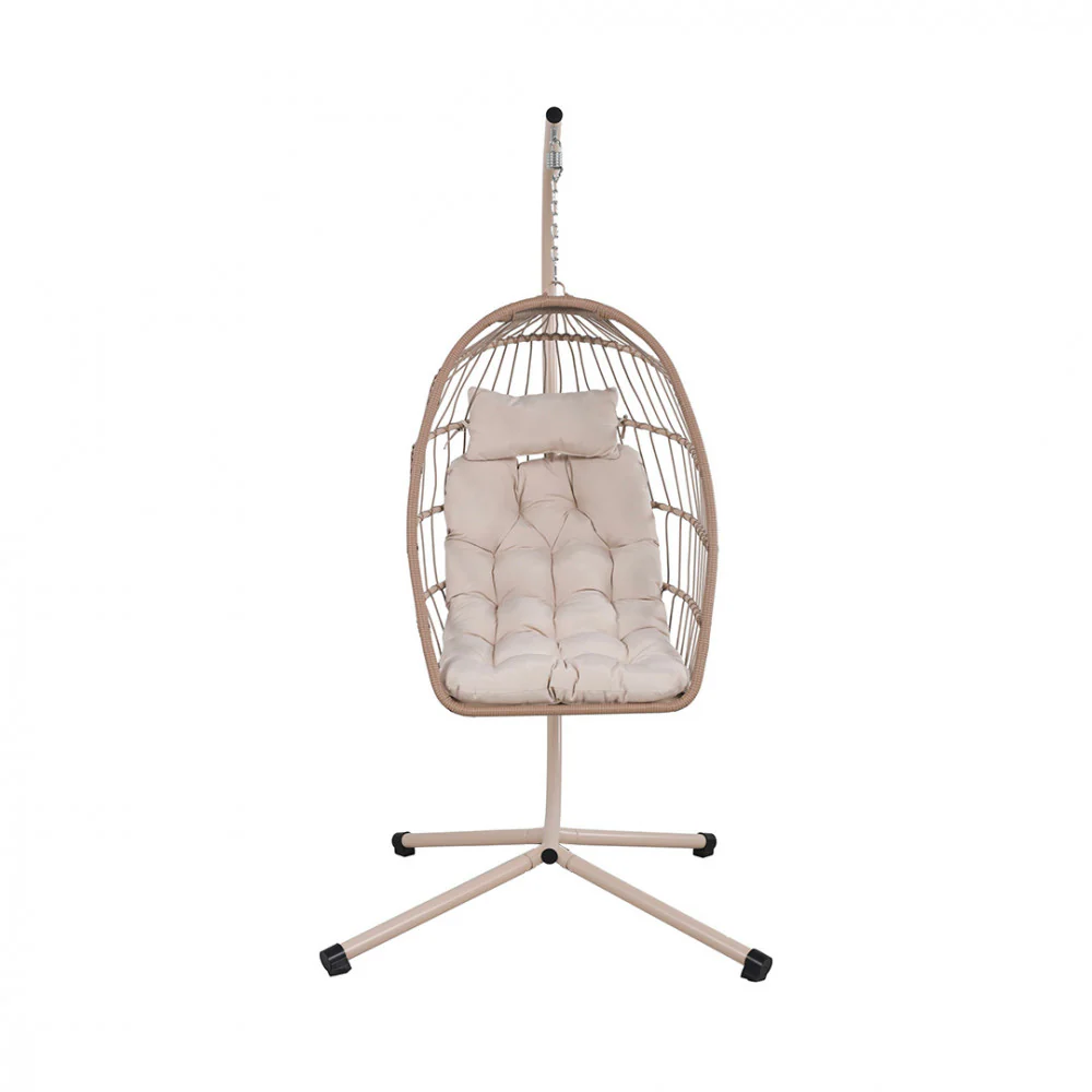 Sully - Fauteuil Œuf Suspendu De Jardin - Corde & Métal - Beige - Image 3