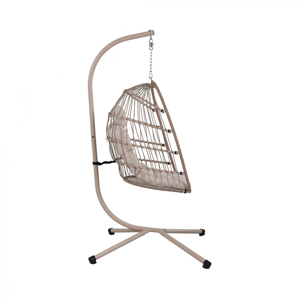 Sully - Fauteuil Œuf Suspendu De Jardin - Corde & Métal - Beige - Image 6