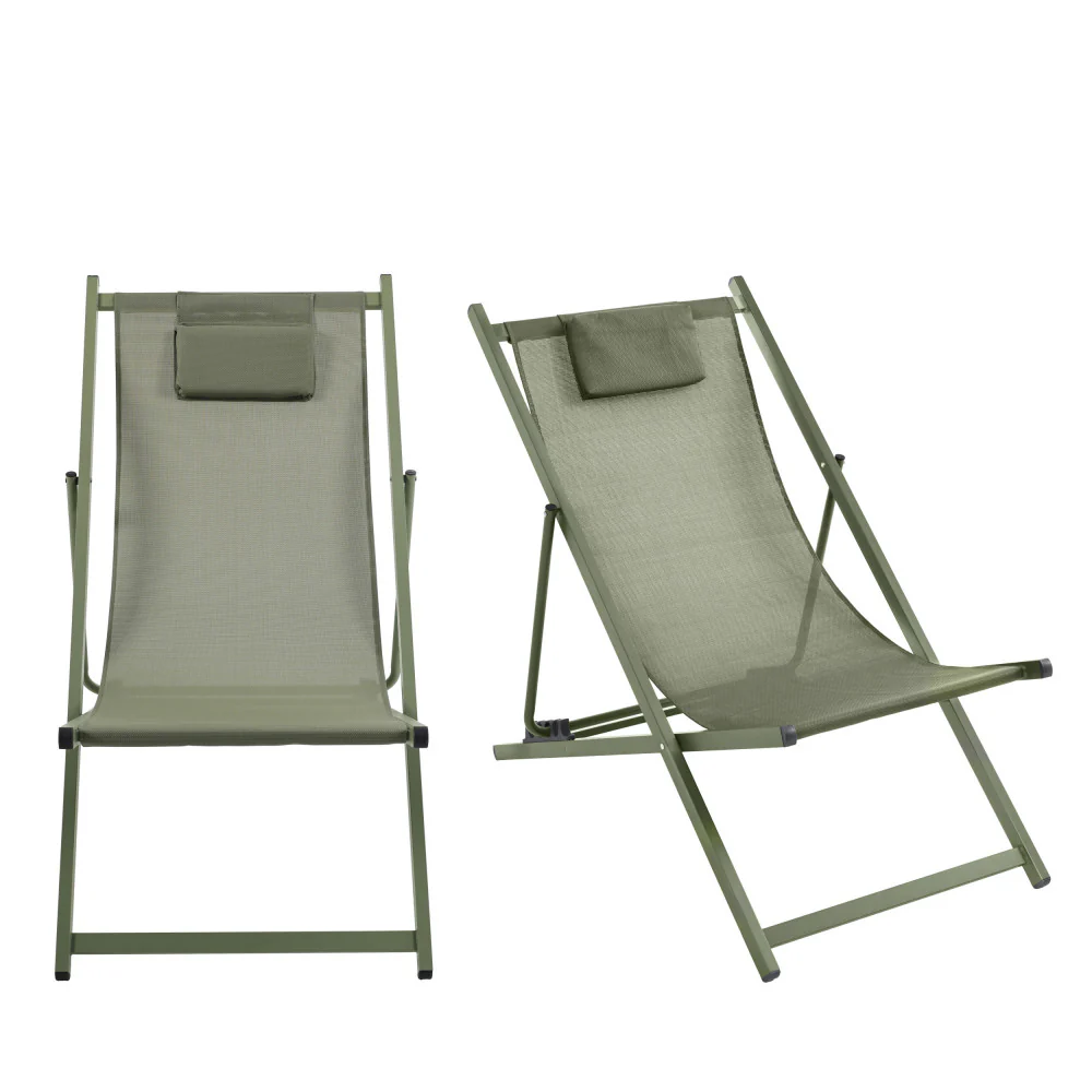 Brisa - Lot De 2 Chiliennes - Aluminium - Vert - Image 2