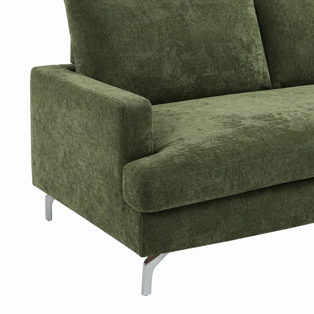 Sophie - Canapé 3 Places - Tissu - Vert olive - Image 6