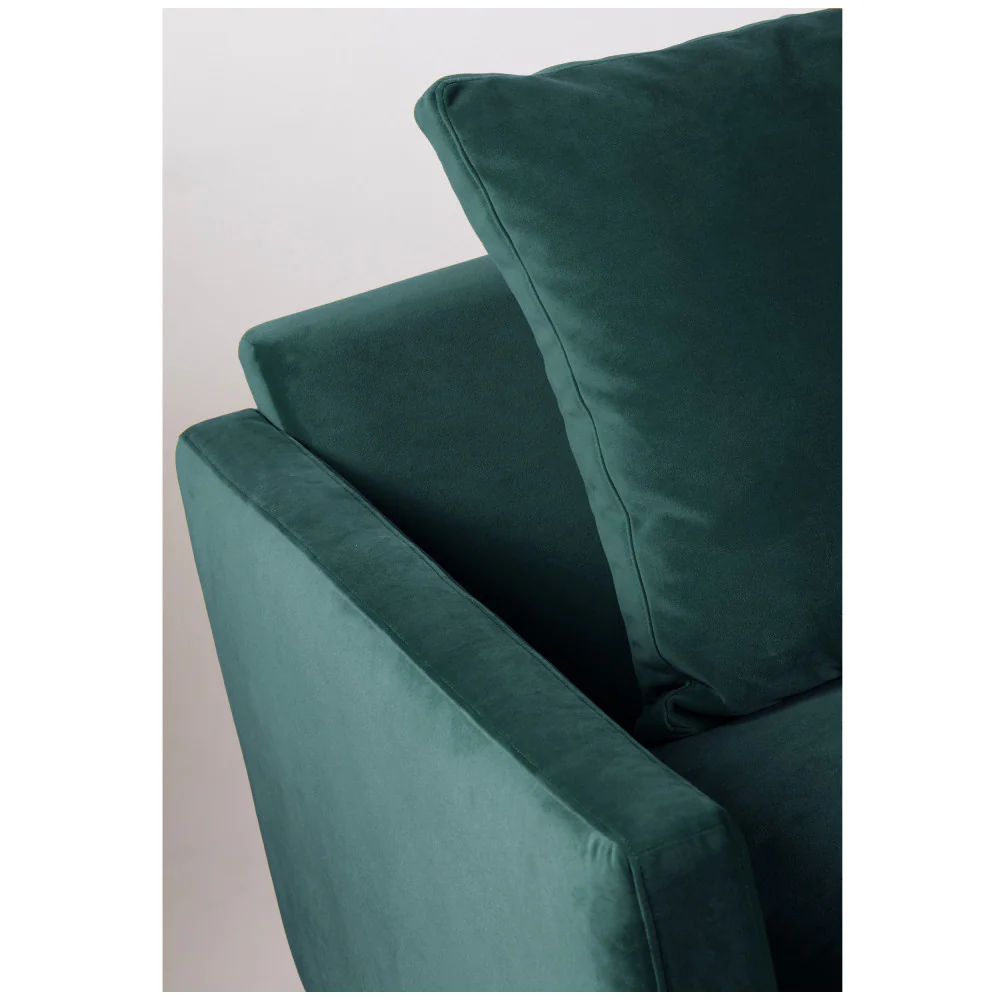 Villabon - Canapé 4 Places - Velours - Vert eucalyptus - Image 7