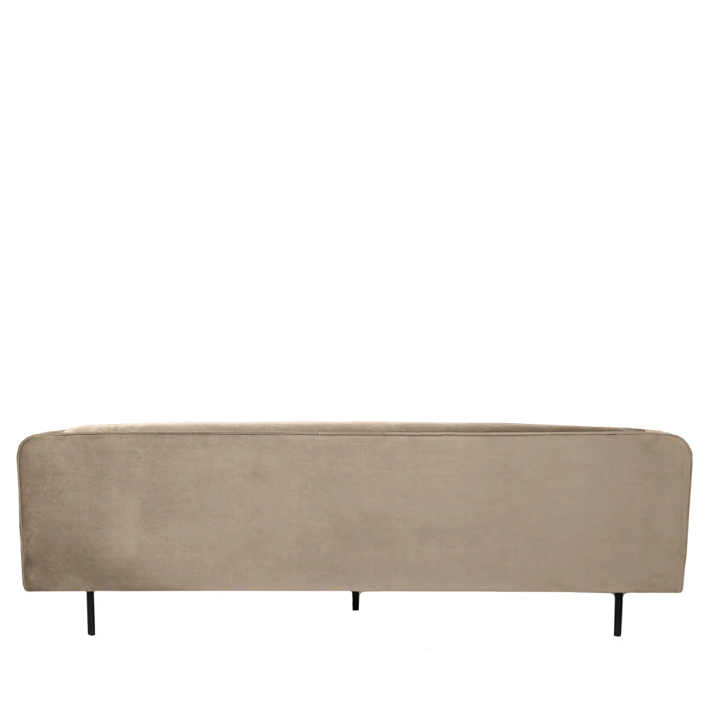 Winsen - Canapé 4 Places Pieds Droits - Velours - Beige - Image 7