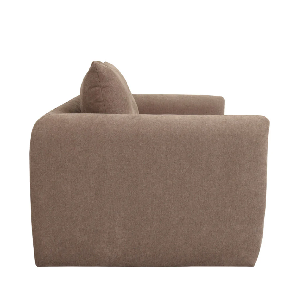 Wiame - Canapé Convertible 2,5 Places - Tissu - Taupe - Image 8