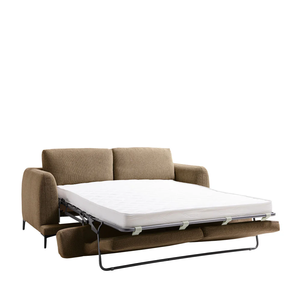 Kinna - Canapé Convertible Express 3 Places - Tissu - Caramel - Image 3