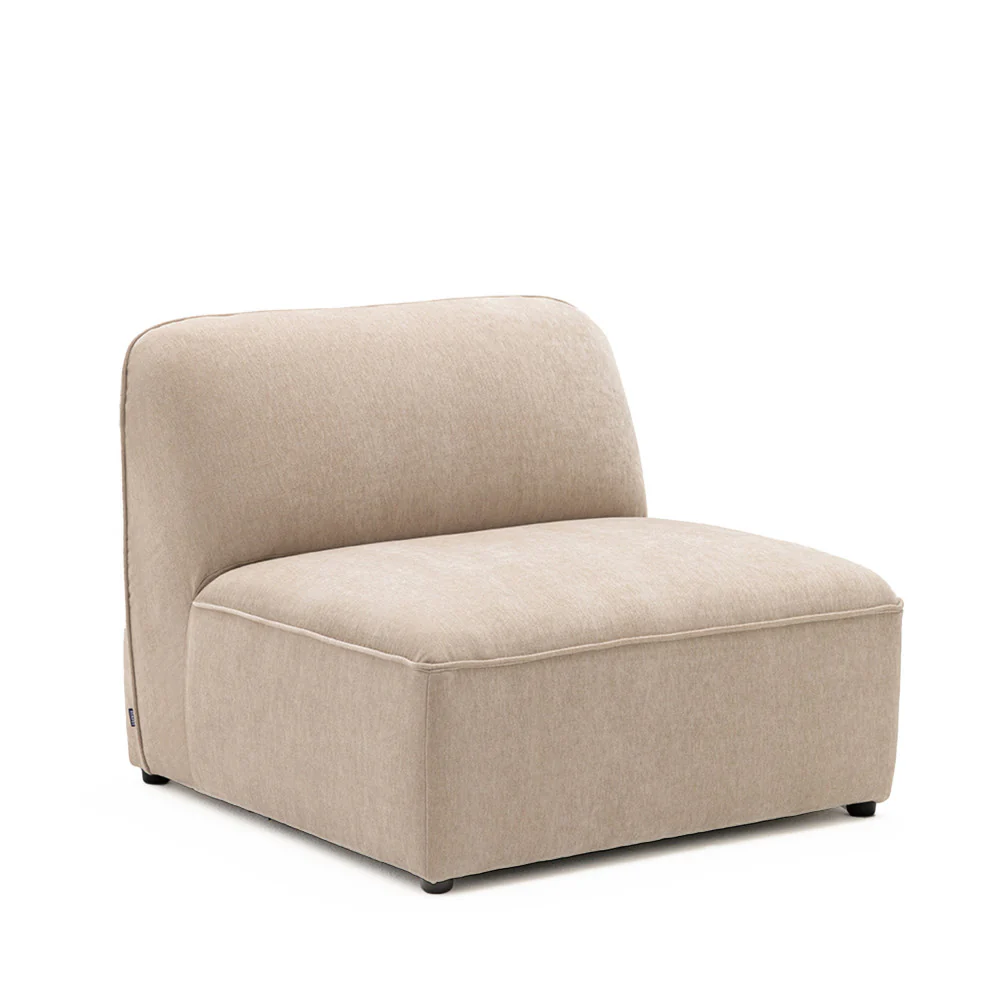 Noor - Chauffeuse Pour Canapé Modulable - Tissu - Beige - Image 2