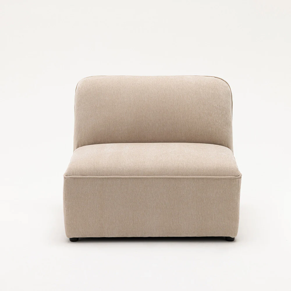 Noor - Chauffeuse Pour Canapé Modulable - Tissu - Beige - Image 3