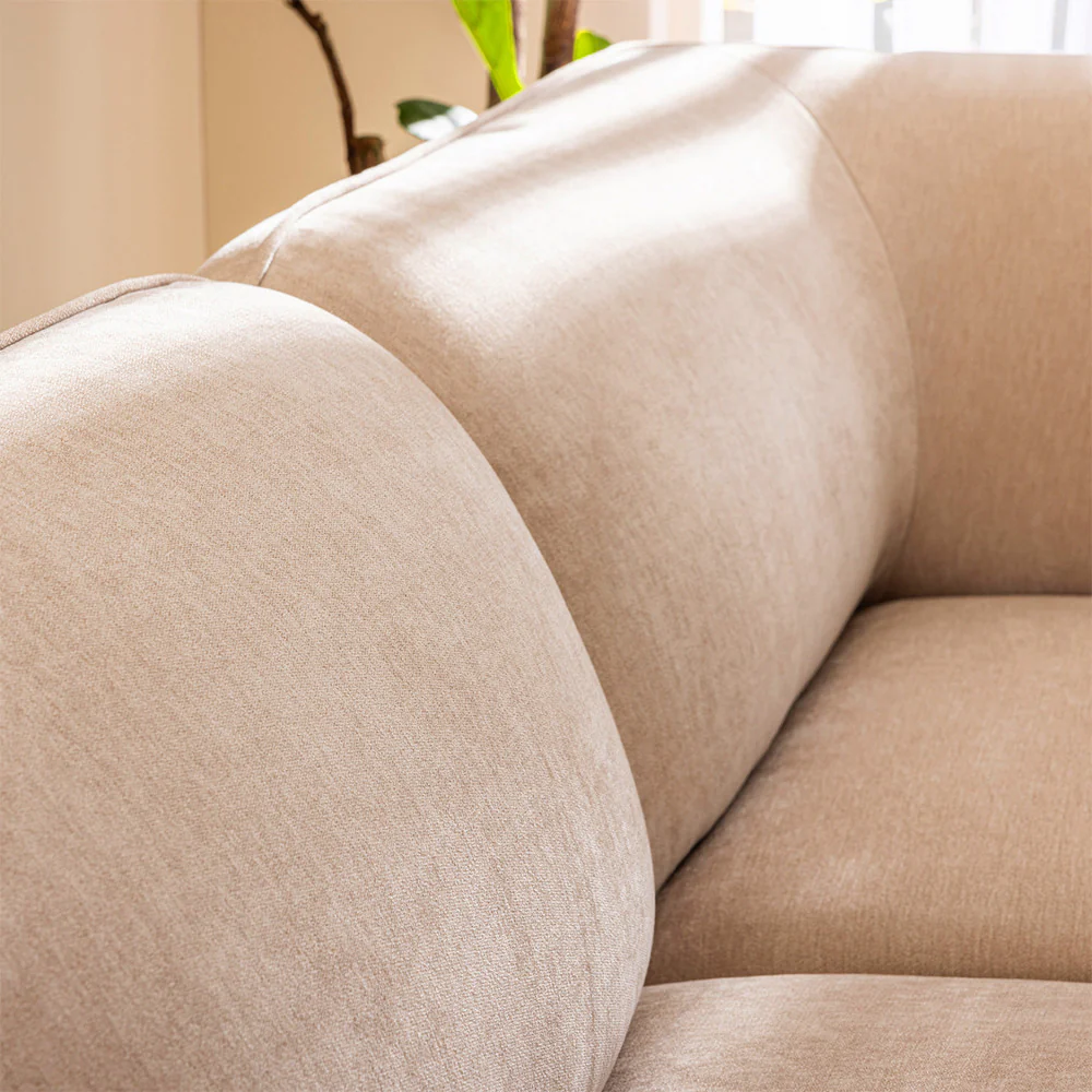 Noor - Chauffeuse Pour Canapé Modulable - Tissu - Beige - Image 5