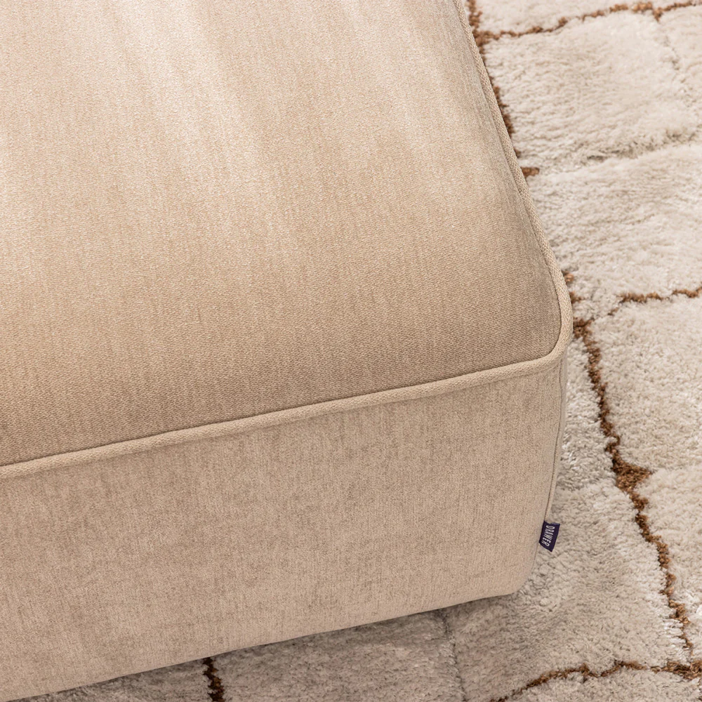 Noor - Chauffeuse Pour Canapé Modulable - Tissu - Beige - Image 6