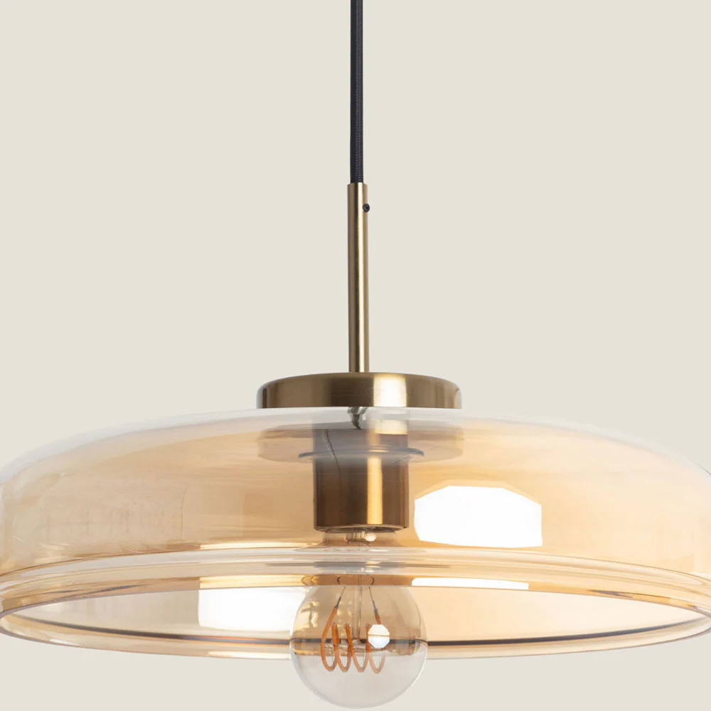 Neyo - Suspension Ronde - Verre - Verre ambré - Image 4
