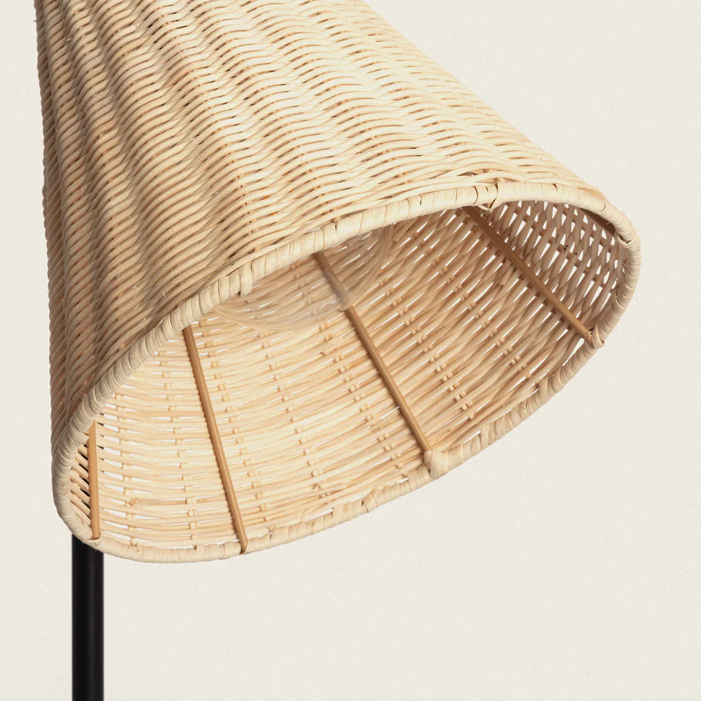 Rio - Lampadaire Avec Abat-jour - Métal - Bois clair - Image 5