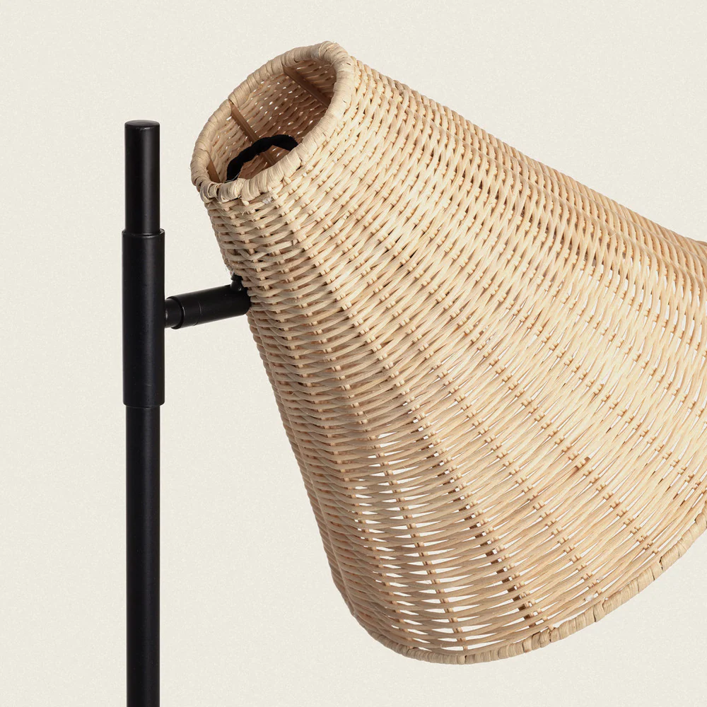 Rio - Lampadaire Avec Abat-jour - Métal - Bois clair - Image 8