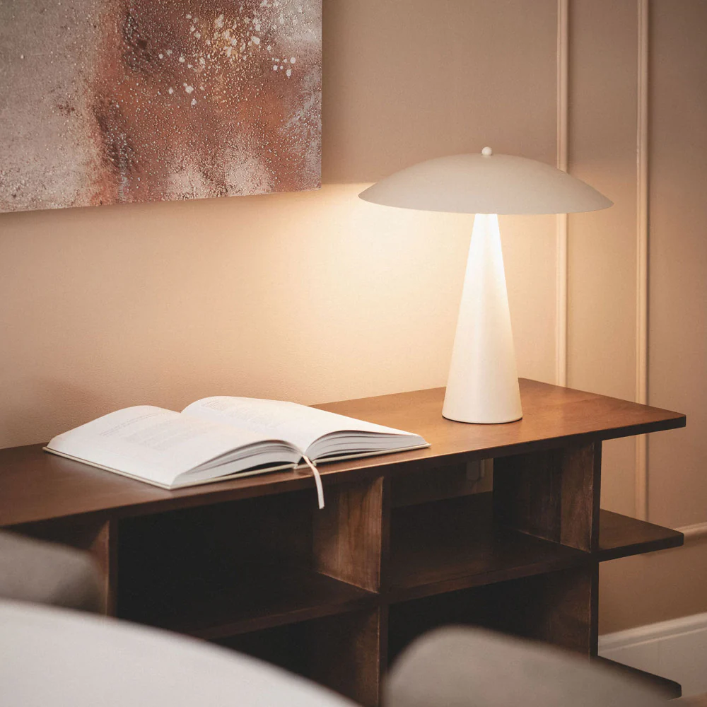Ona - Lampe À Poser - Métal - Écru - Image 4