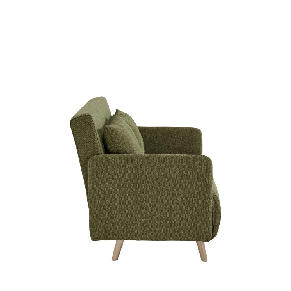 Belushi - Canapé Convertible 2 Places - Tissu - Vert olive - Image 6