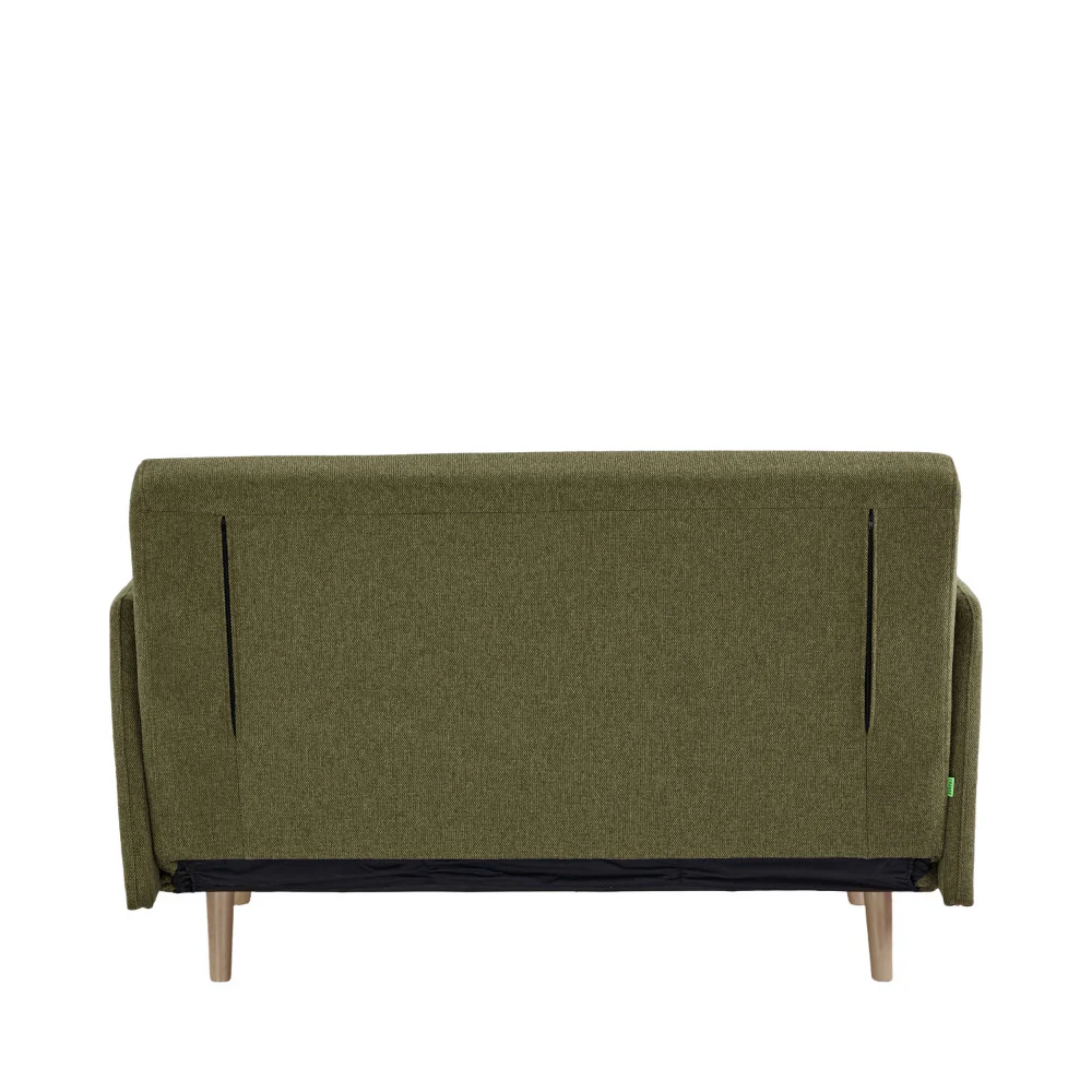 Belushi - Canapé Convertible 2 Places - Tissu - Vert olive - Image 7