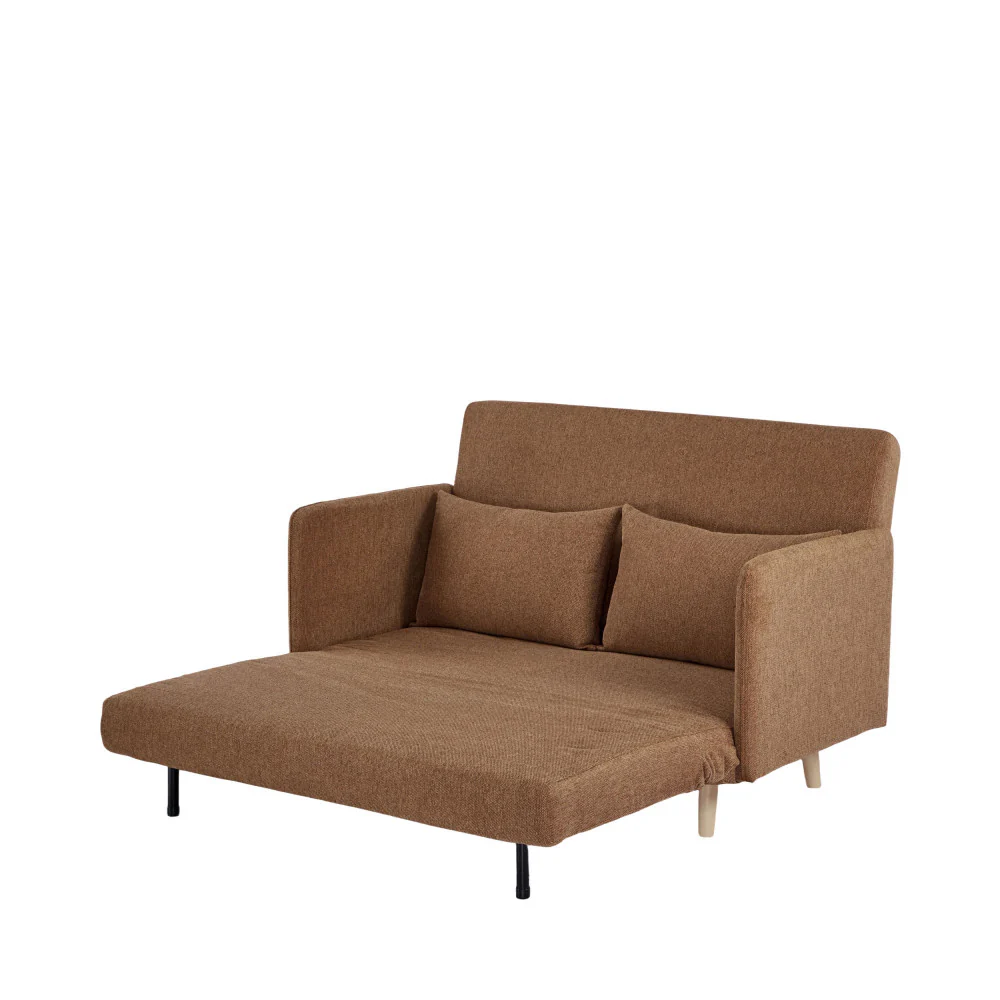 Belushi - Canapé Convertible 2 Places - Tissu - Rouille - Image 11