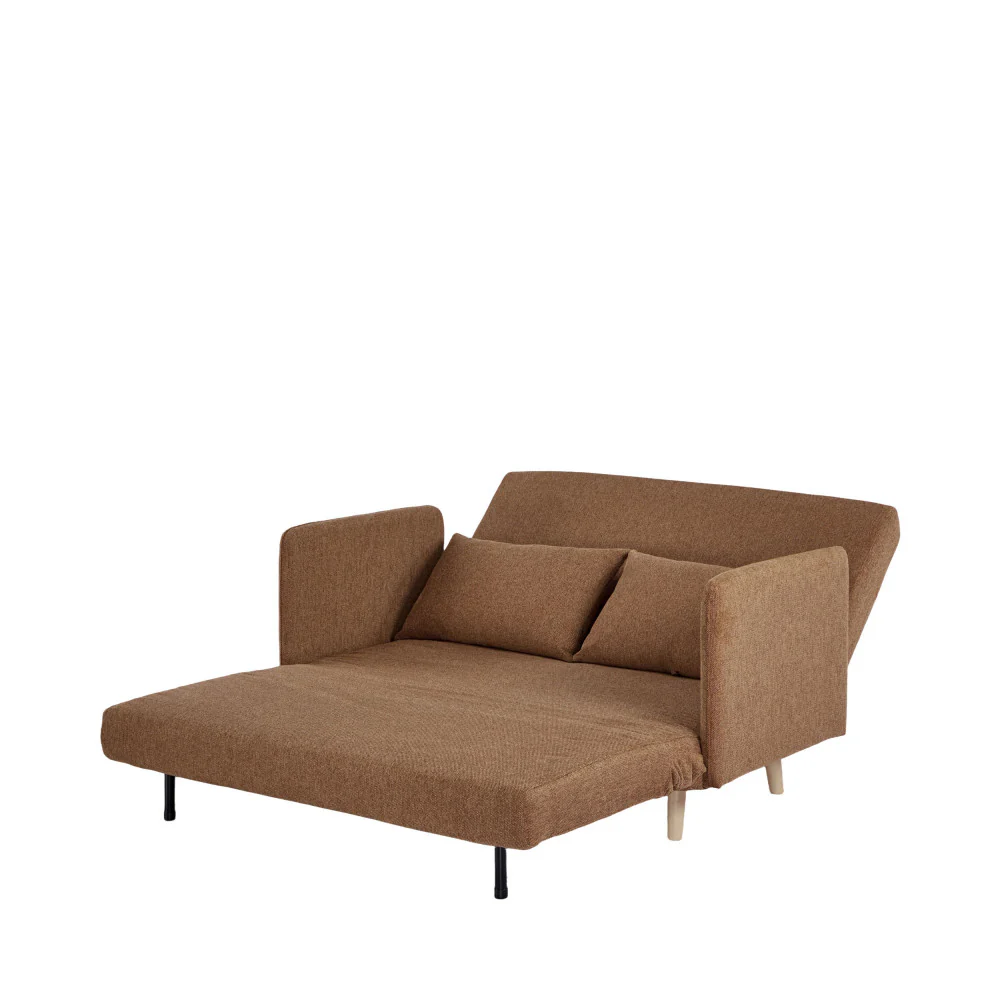 Belushi - Canapé Convertible 2 Places - Tissu - Rouille - Image 12