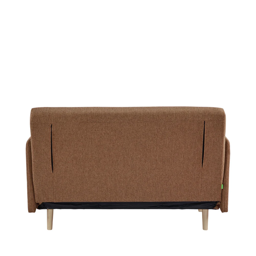 Belushi - Canapé Convertible 2 Places - Tissu - Rouille - Image 7