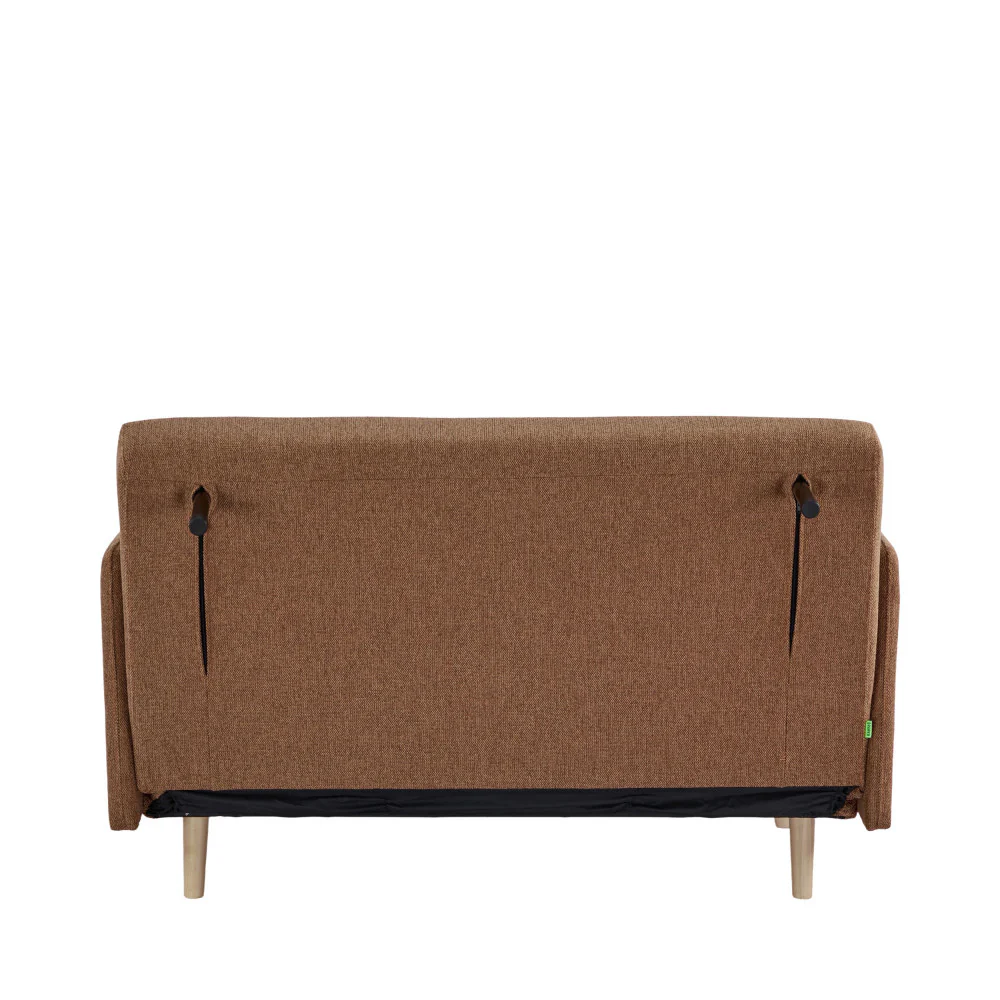 Belushi - Canapé Convertible 2 Places - Tissu - Rouille - Image 8