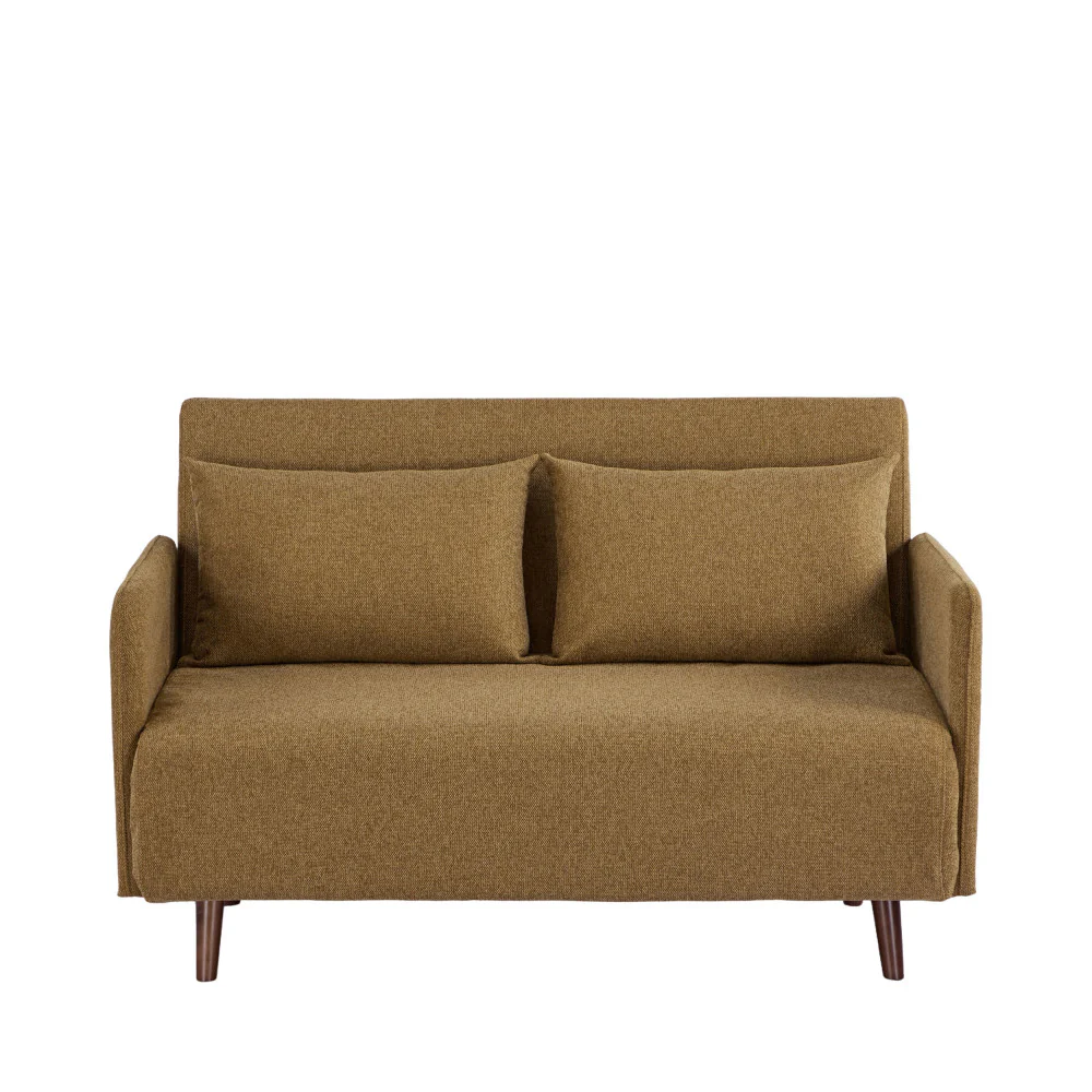 Belushi - Canapé Convertible 2 Places - Tissu - Bronze - Image 4