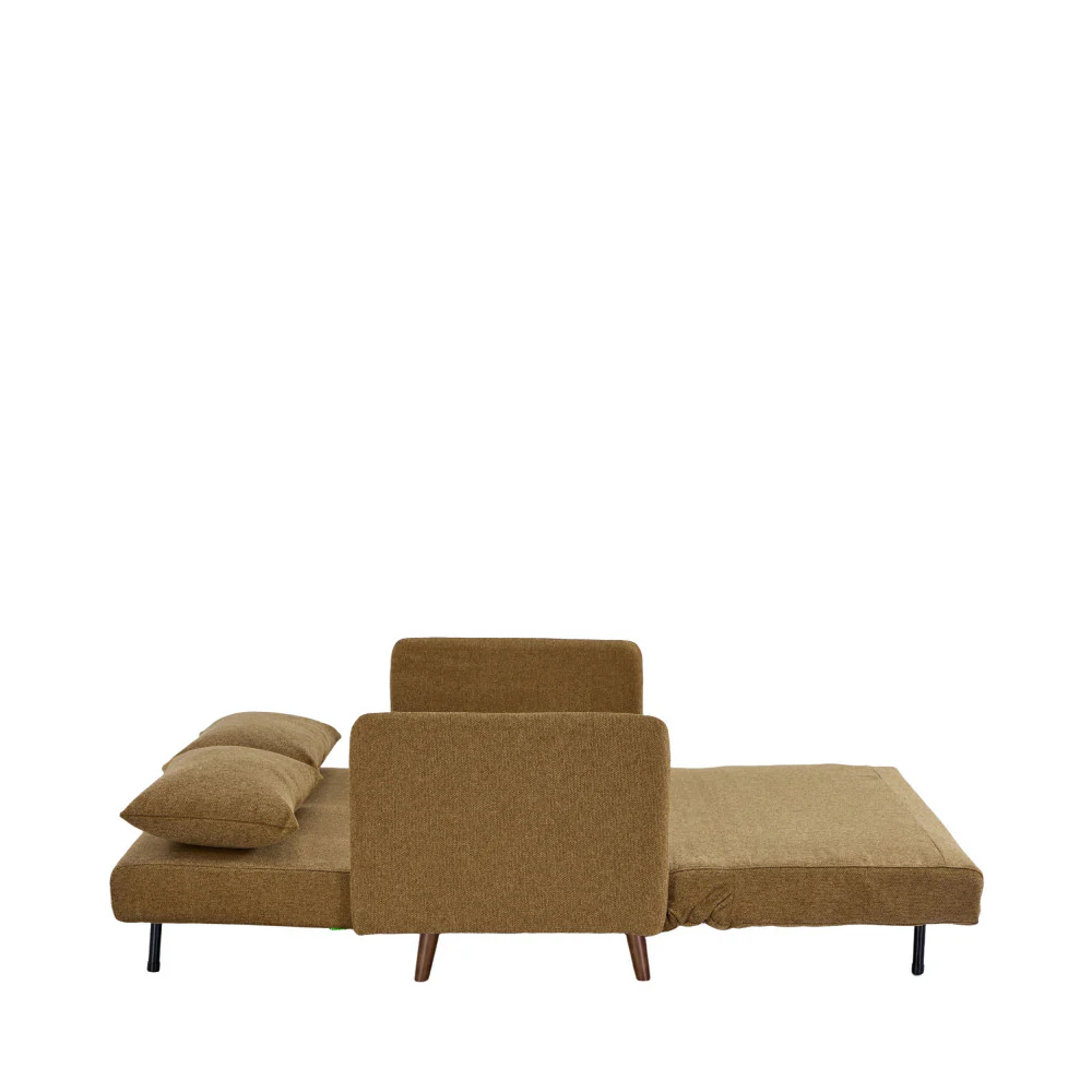 Belushi - Canapé Convertible 2 Places - Tissu - Bronze - Image 9