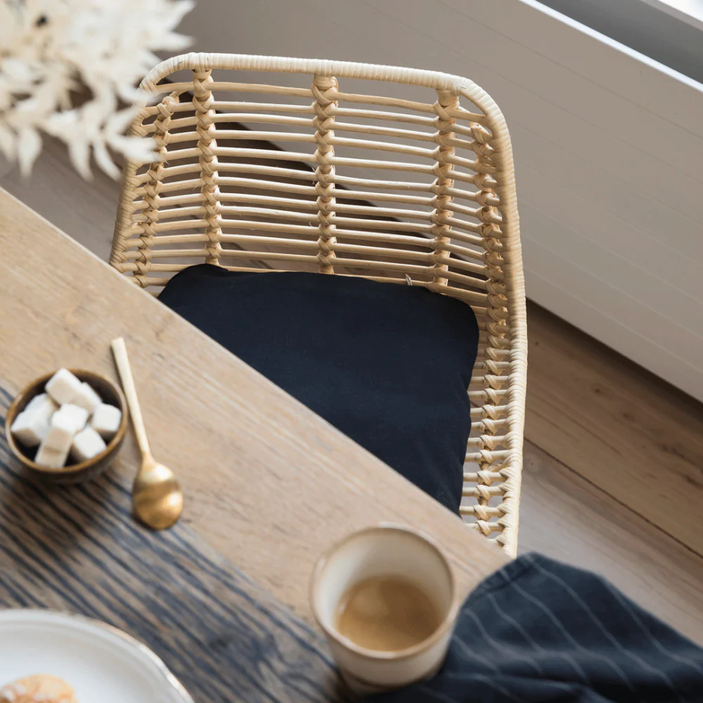 Capurgana - Lot De 2 Chaises De Bar Design - Rotin - Naturel - Image 4