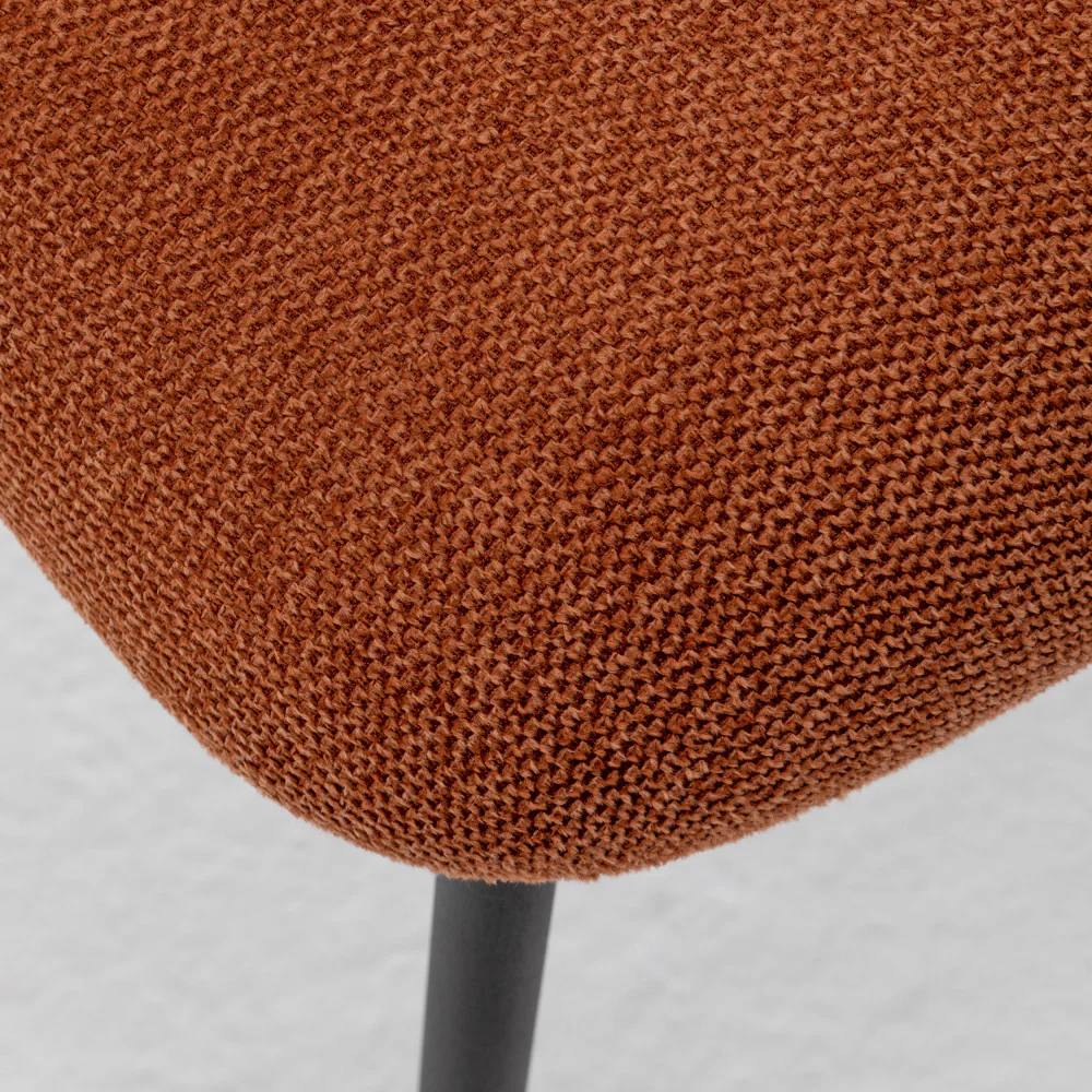 Vander - Lot De 2 Chaises - Tissu & Métal - Rouille - Image 9