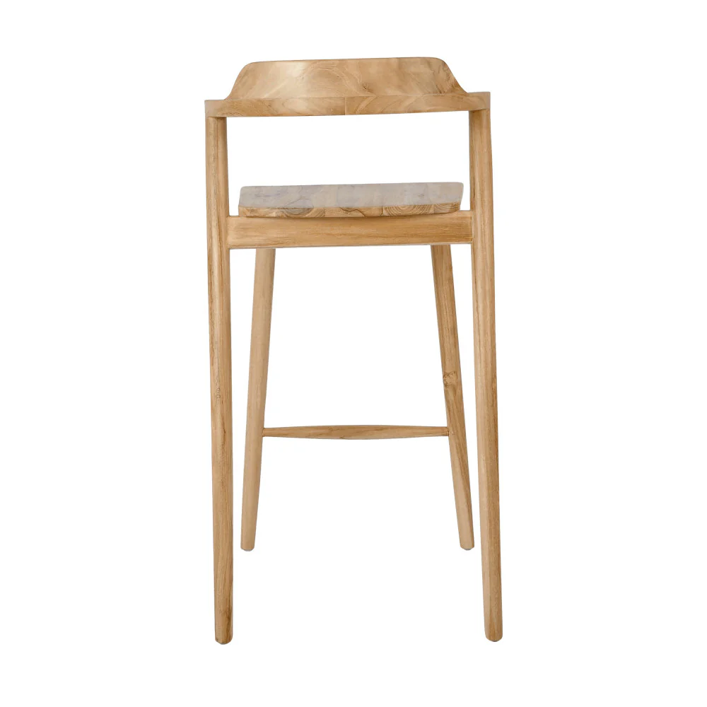 Joko - Lot De 2 Chaises De Bar - Teck - Bois - Image 4