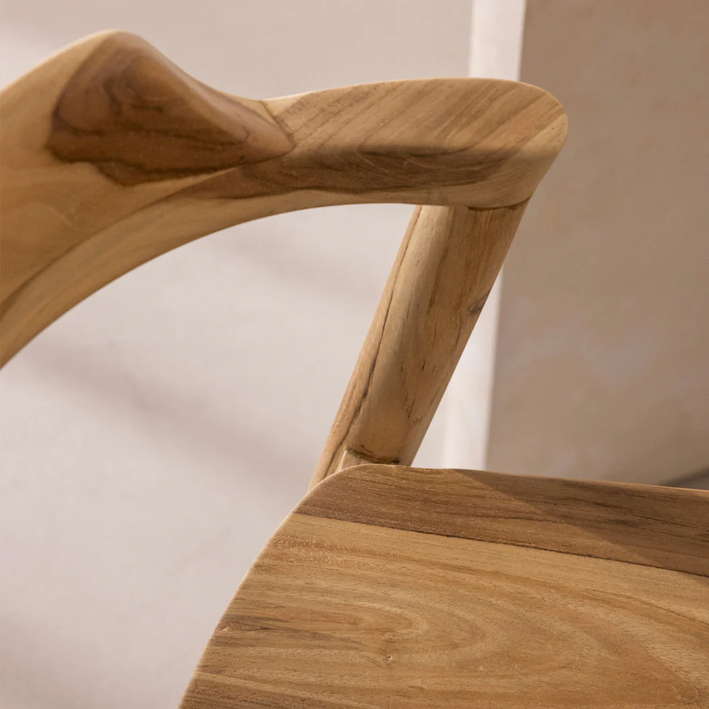 Joko - Lot De 2 Chaises De Bar - Teck - Bois - Image 9