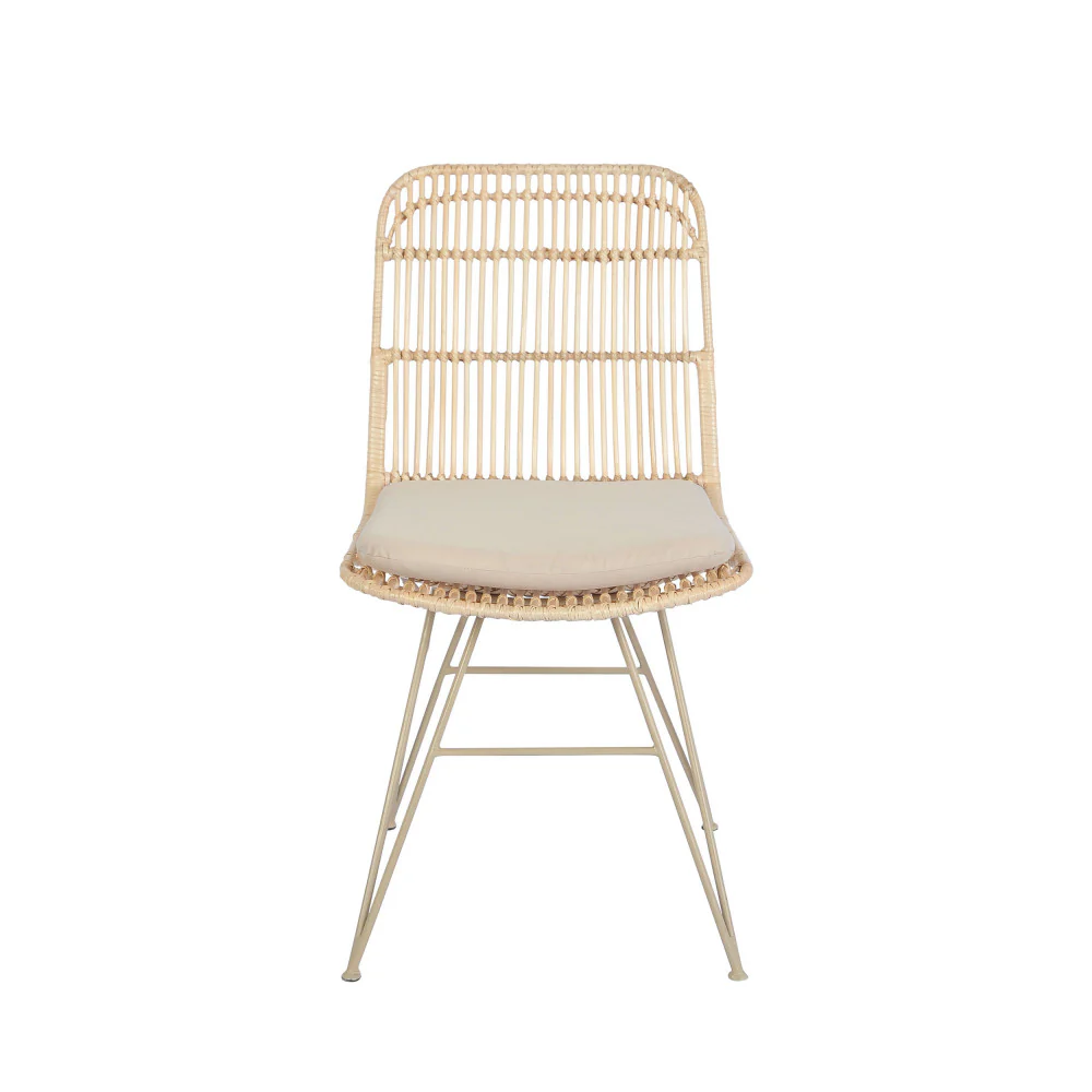 Uyuni - Lot De 2 Chaises Design - Rotin - Naturel - Image 3