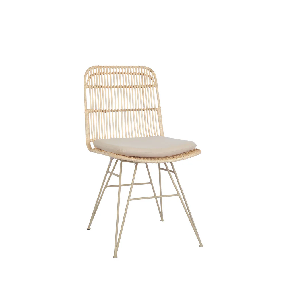 Uyuni - Lot De 2 Chaises Design - Rotin - Naturel - Image 4