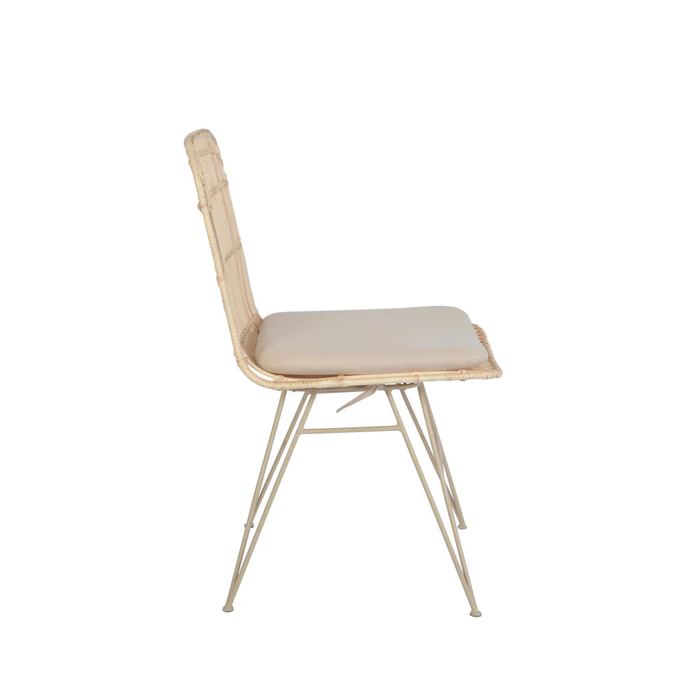 Uyuni - Lot De 2 Chaises Design - Rotin - Naturel - Image 5