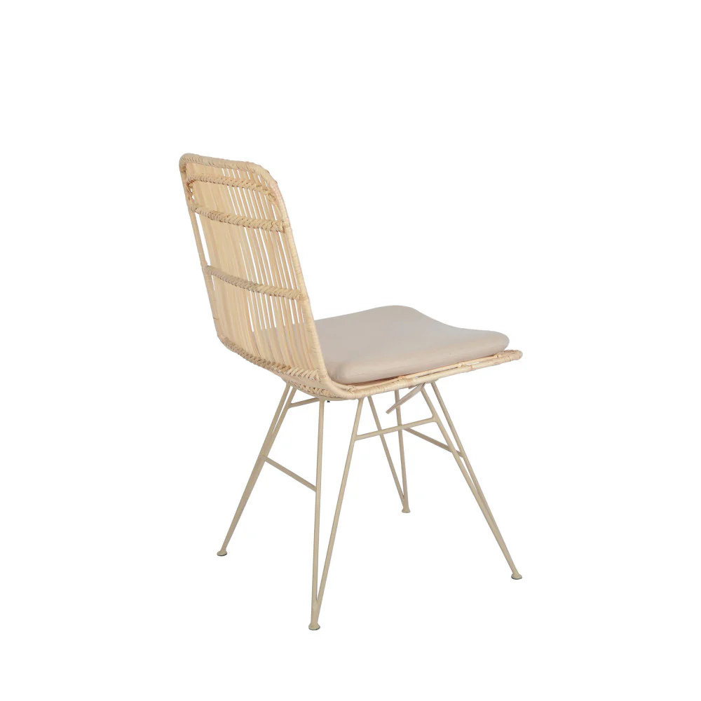Uyuni - Lot De 2 Chaises Design - Rotin - Naturel - Image 6