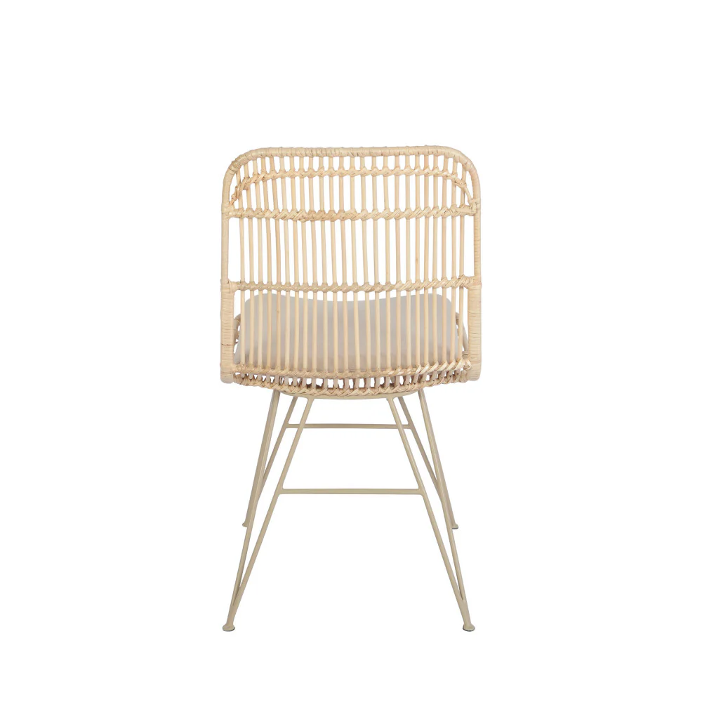 Uyuni - Lot De 2 Chaises Design - Rotin - Naturel - Image 8