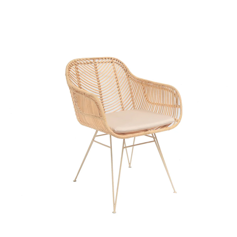 Nunuhai - Fauteuil De Table - Rotin - Naturel - Image 2