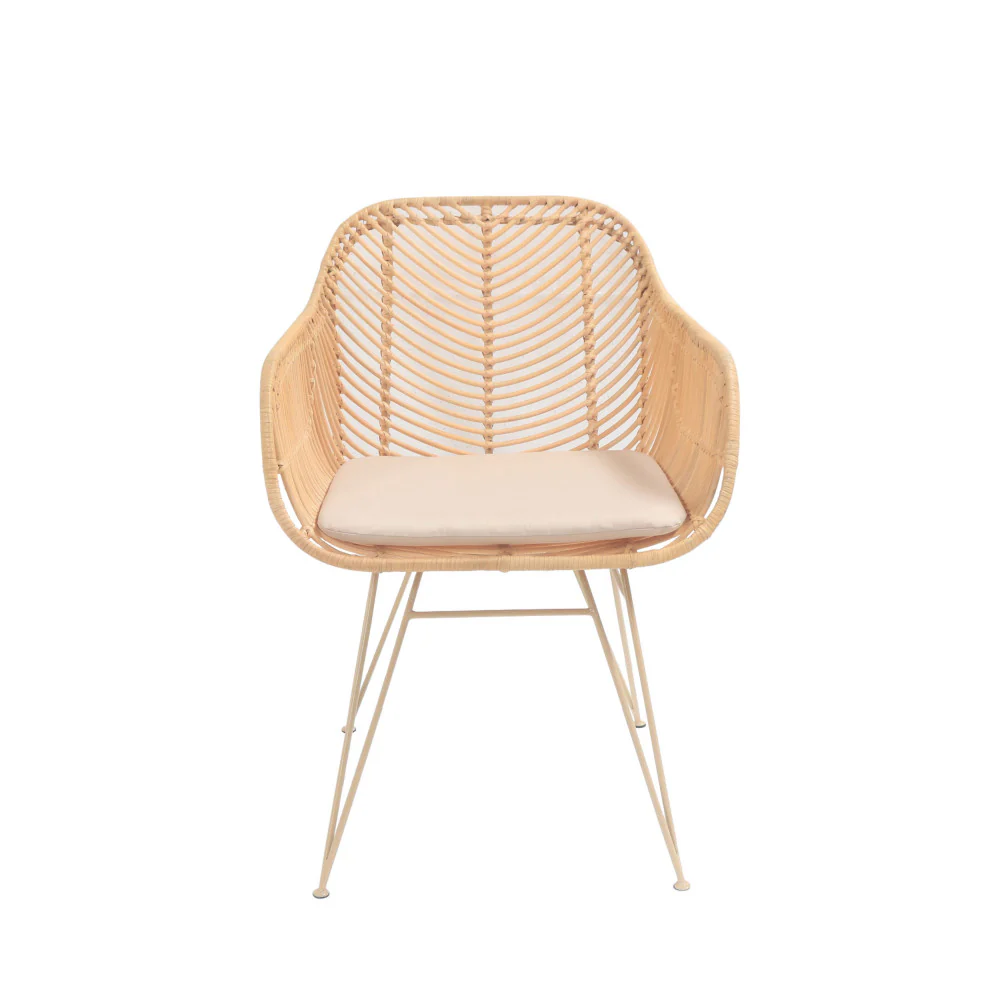 Nunuhai - Fauteuil De Table - Rotin - Naturel - Image 3