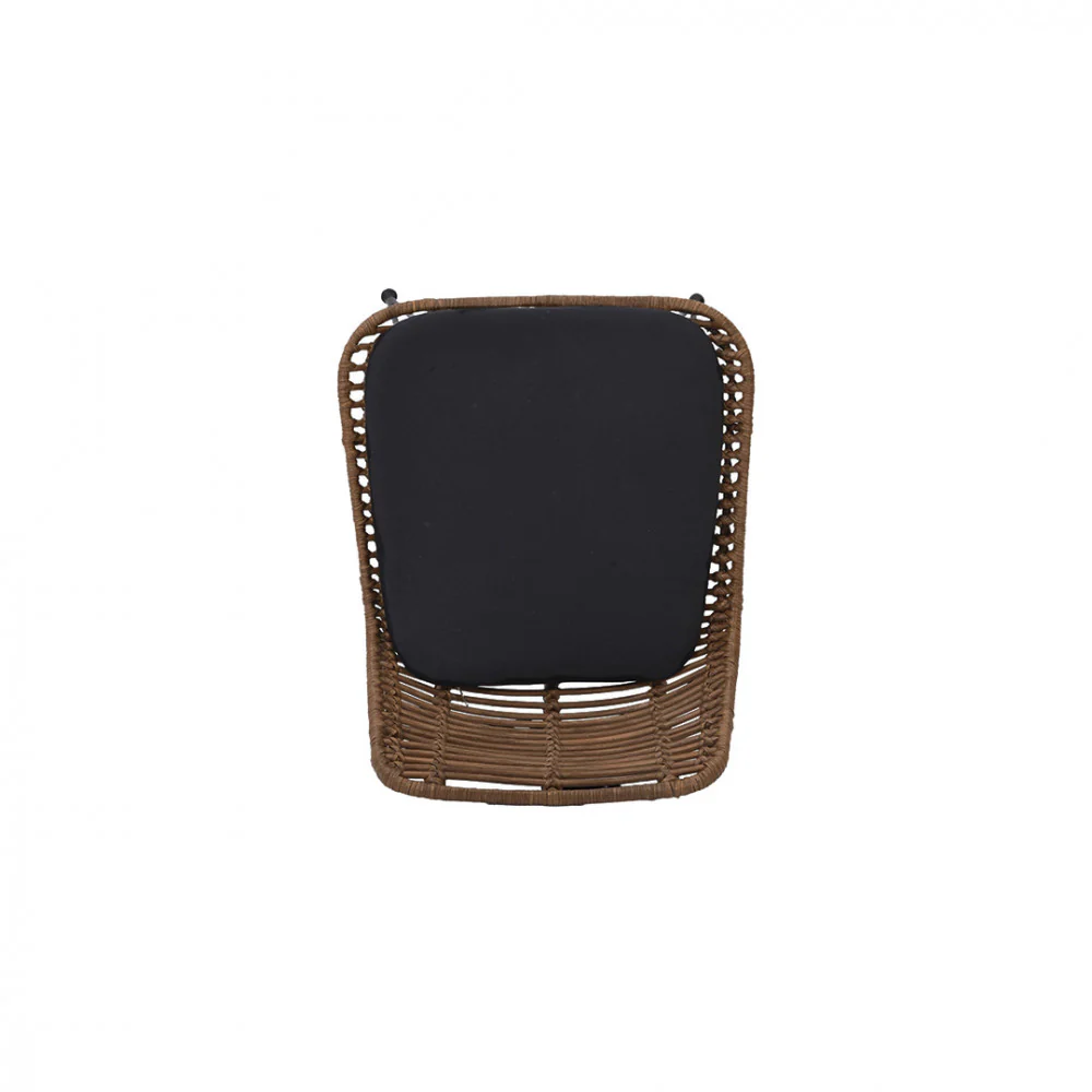 Capurgana - Lot De 2 Chaises De Bar Design - Rotin - Bois foncé - Image 9