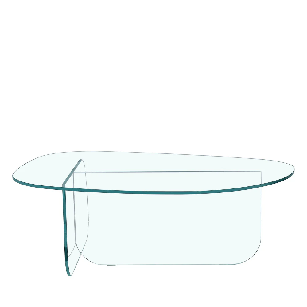 Tila - Table Basse Organique - Verre - Transparent - Image 2
