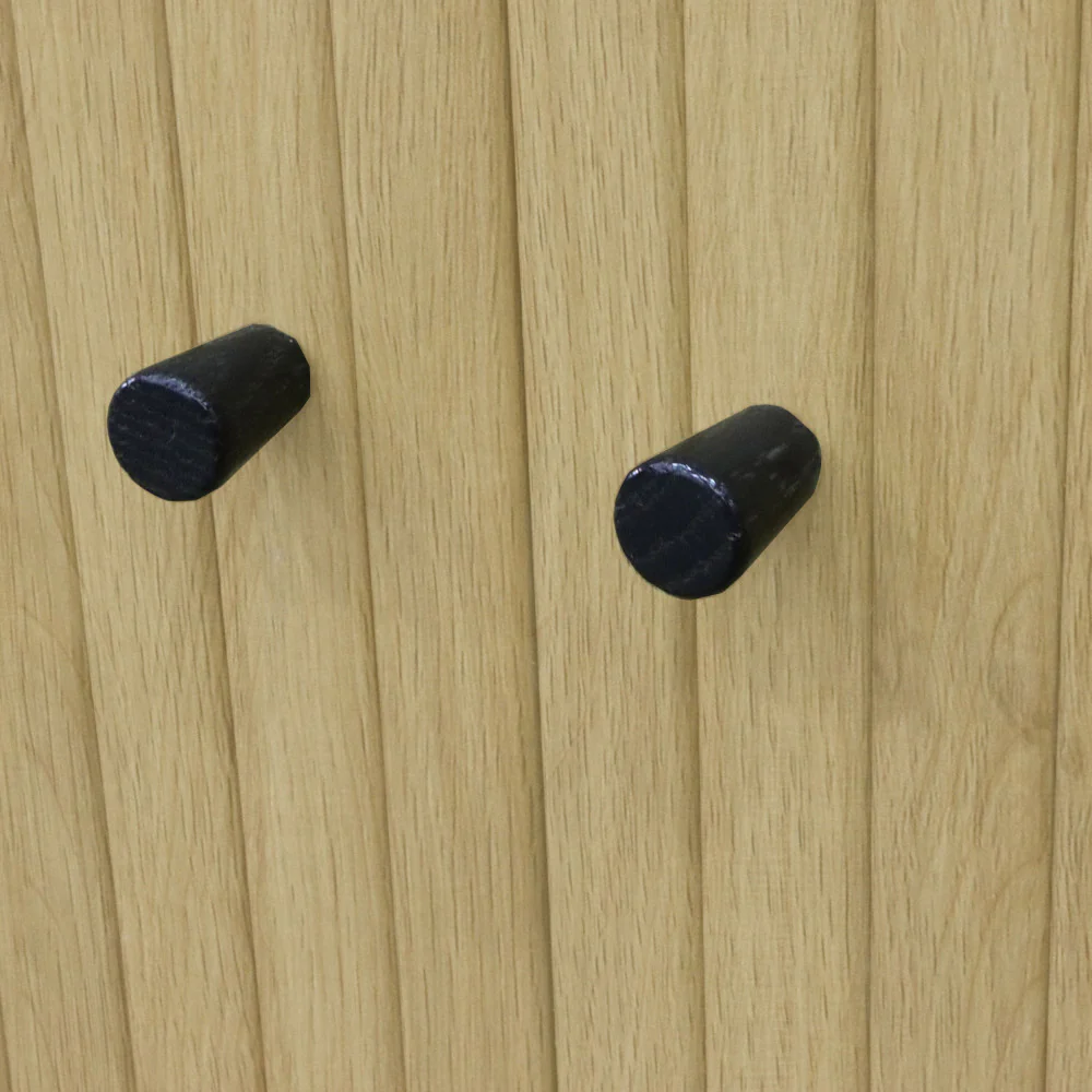 Lucie - Meuble Tv Aux Portes Coulissantes Et Métal - Bois clair - 150cm - Image 8