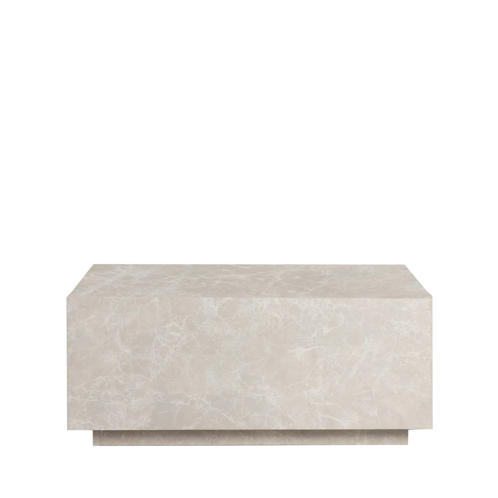 Lipani - Table Basse - Effet Marbre - Grège - Image 2